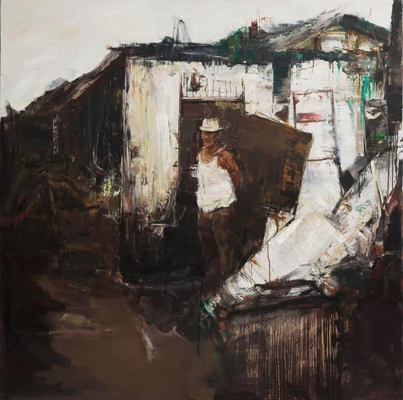 旧事  布面油画  150X150cm  2015年.jpg